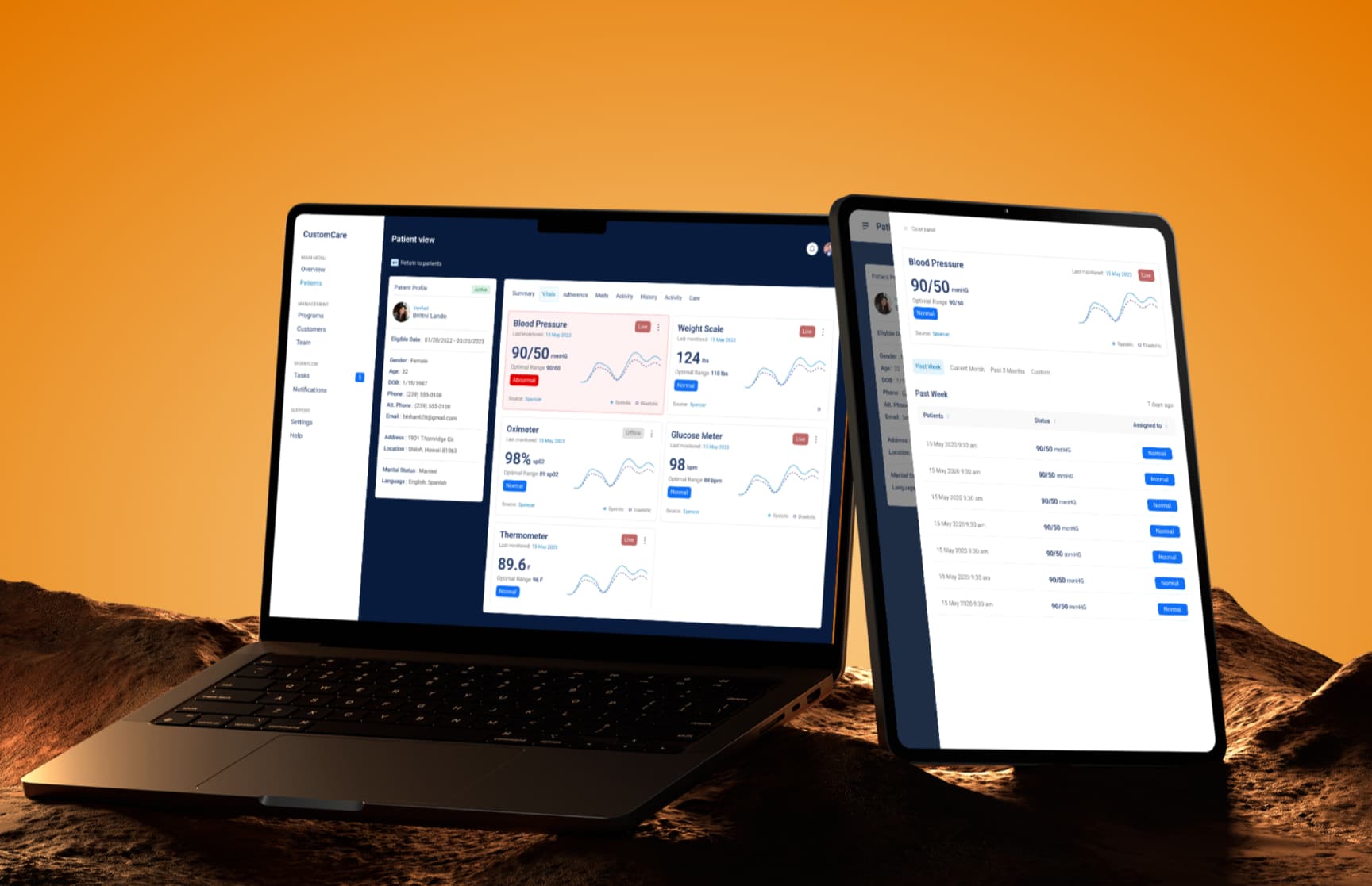 Crystal clear lake surrounded by pines